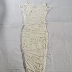 Off white slinky dress